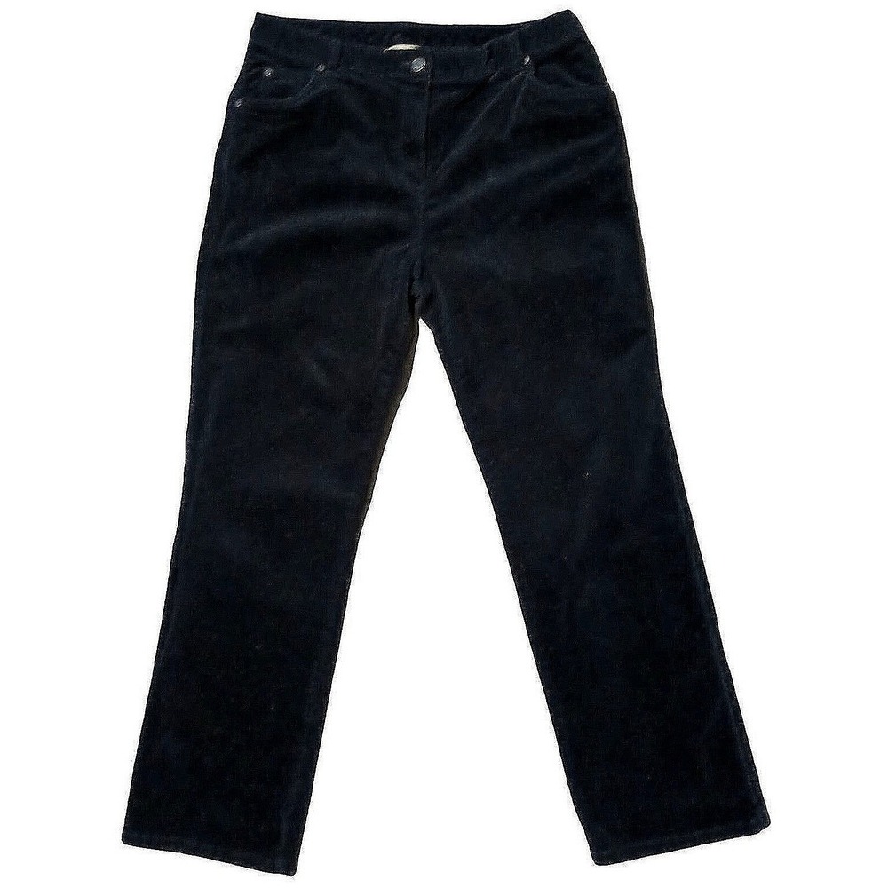 Outdoor Classic Woolrich Corduroy Pants Womens Size 14‎ Black Straight Leg